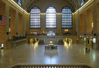 New York Grand Central Empty After Evacuation due to Hurricane Irene