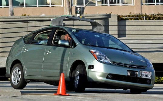 Google driverless cars auto insurance