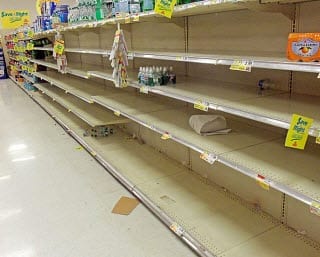 New York grocery store sold old of water due to Hurricane Sandy