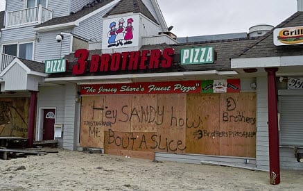 hurricane sandy business shut down