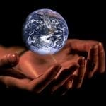 Climate Change effects - Hands - globe - world
