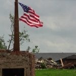 Catastrophe loss estimate - Destruction - American Flag