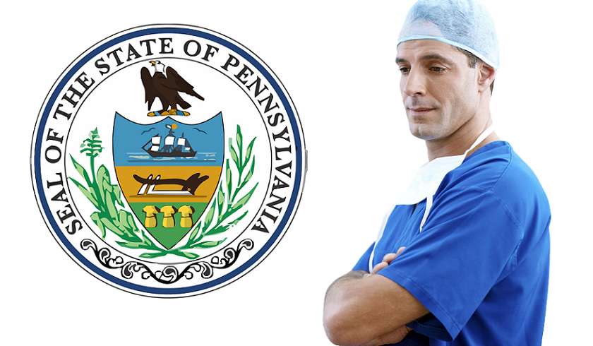 Pennsylvania health care - Pennsylvania state seal & doctor