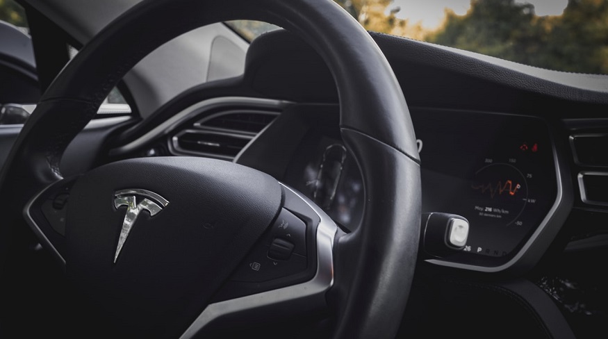 Tesla Insurance - Tesla Car - Steering wheel