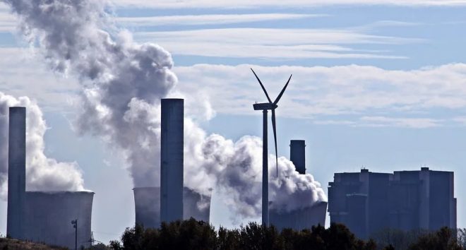 US Insurance Industry - Power plant and wind turbine