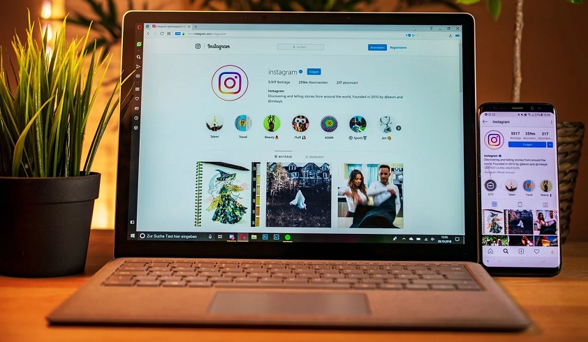 Social Media Influencer Insurance - Laptop Instagram