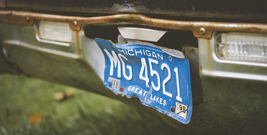 Michigan auto insurance - Michigan license plate
