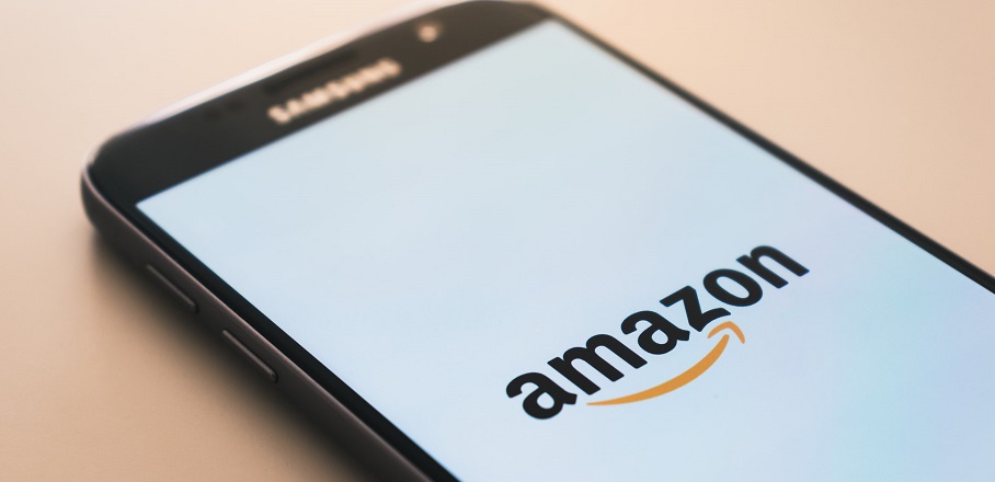 Seller Health Care - Amazon logo on phone