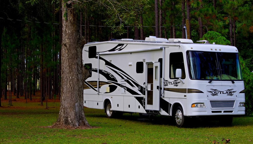 RV rental insurance - Recreational Vehicle in forest