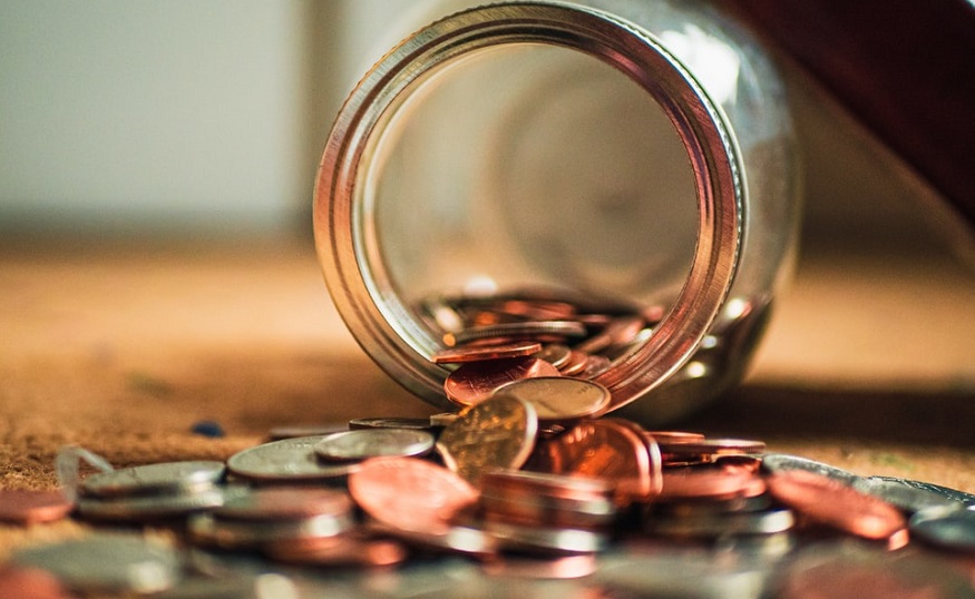 Auto insurance rate cut - Jar of pennies