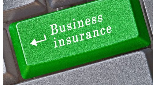 Business insurance - keyboard