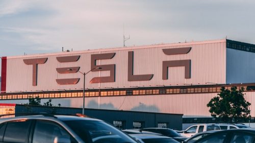 Car insurance - Tesla on building