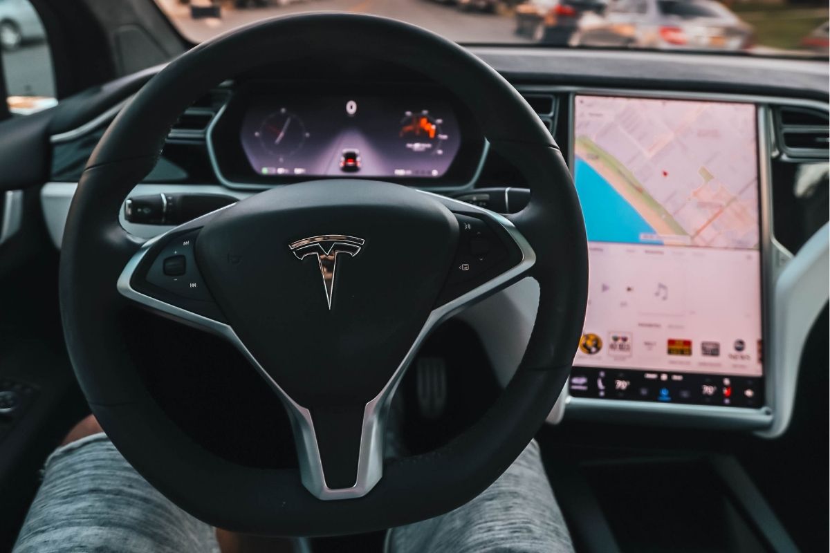 Tesla Insurance - Driver - Tesla steering wheel