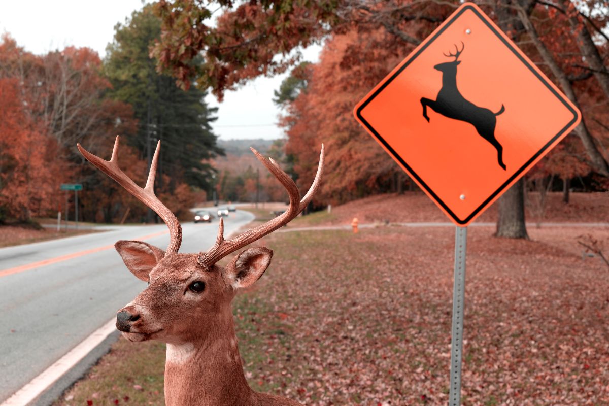 Auto insurance - Deer by side of road