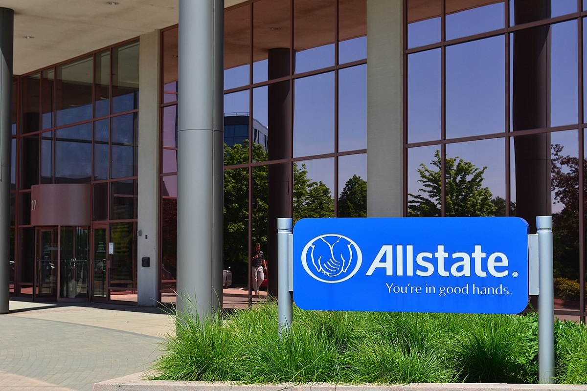 Insurance Company - Allstate Sign outside of building