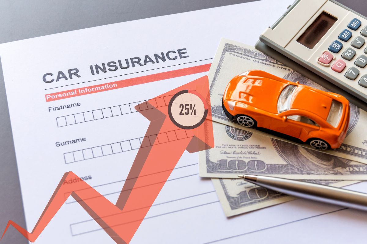 Car insurance - Rise in cost 25 percent