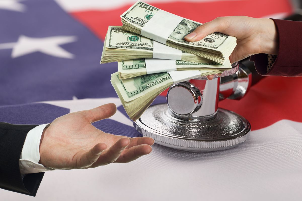 Insurance companies - paying back - American Flag