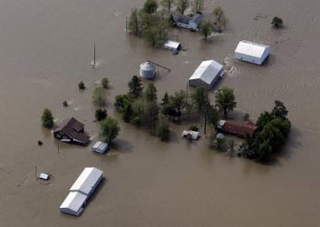 Mississippi Farmland Flooding 2011
