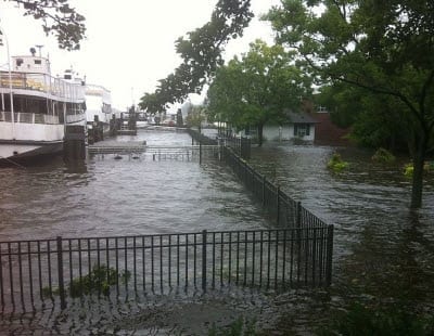 Damage from Hurricane Irene