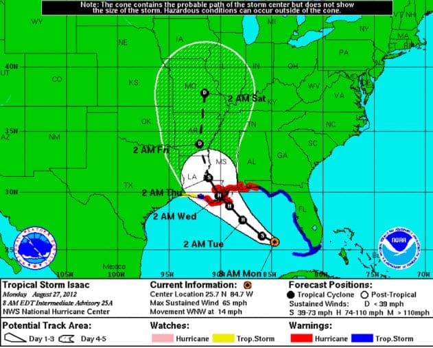 Tropical Storm Isaac