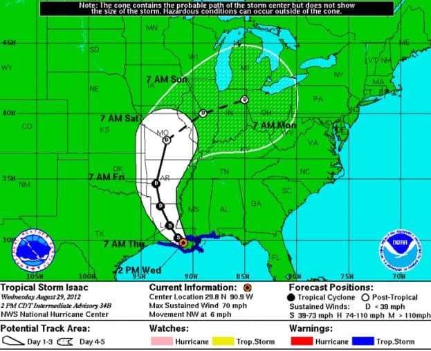 hurricane isaac