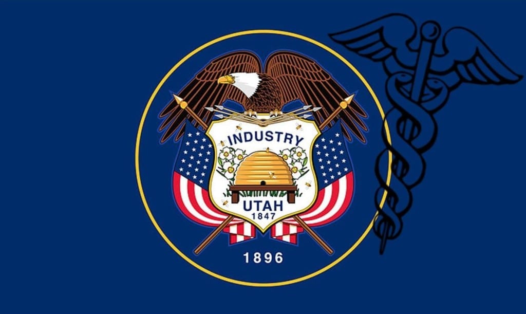 Utah flag health insurance