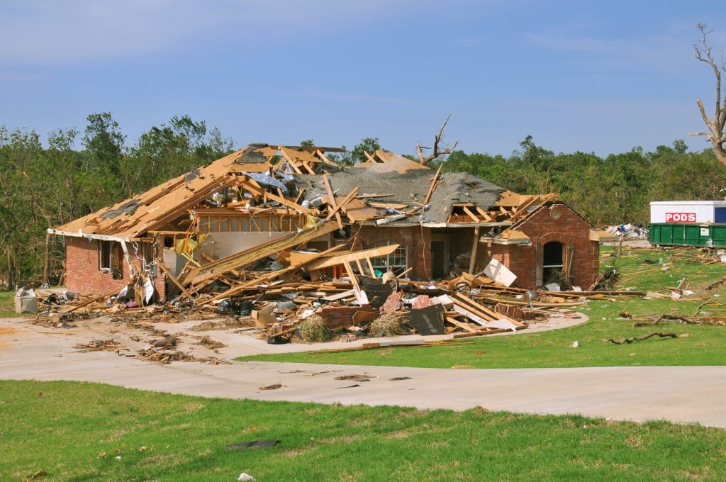 Oklahoma tornado damage - homeowners insurance
