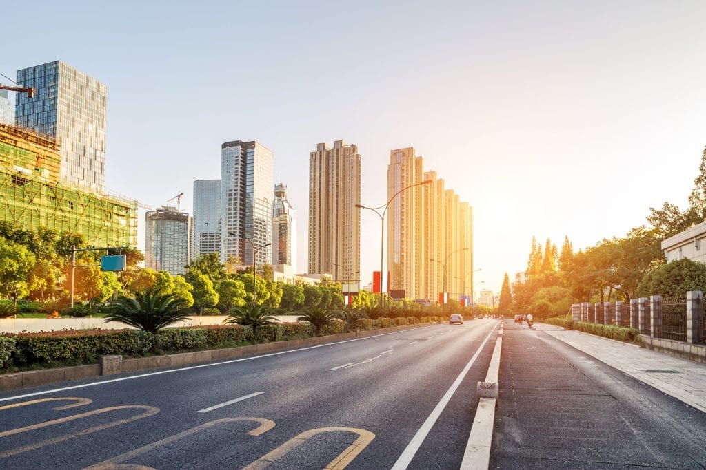 bigstock empty street in modern city 53137219