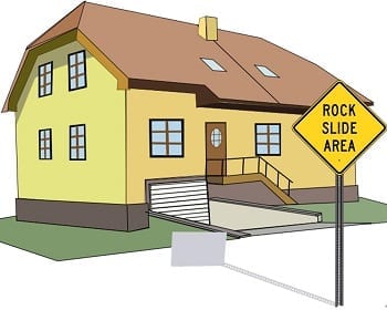 Homeowners insurance rockslide