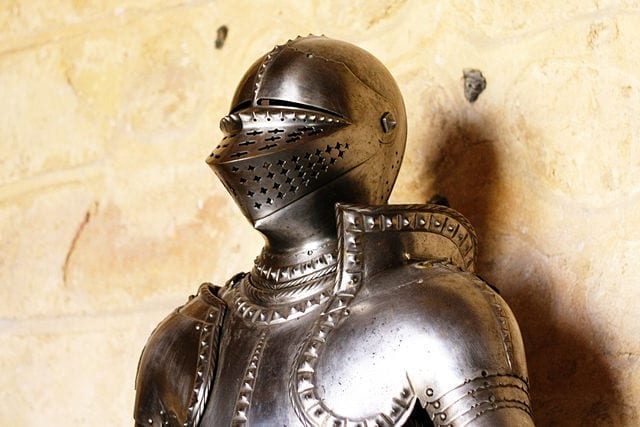 Knight armor LARP insurance policy