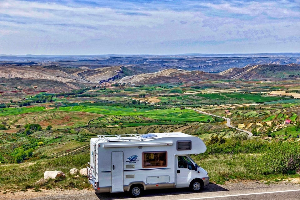 RV insurance road trip digital tire gauge