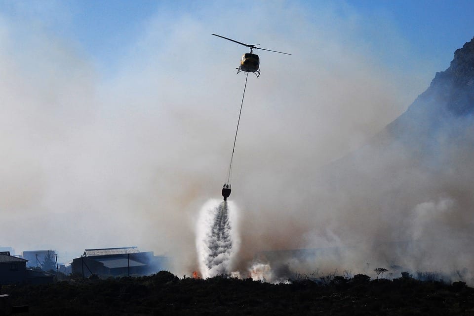 helicopter wildfire evacuation cost