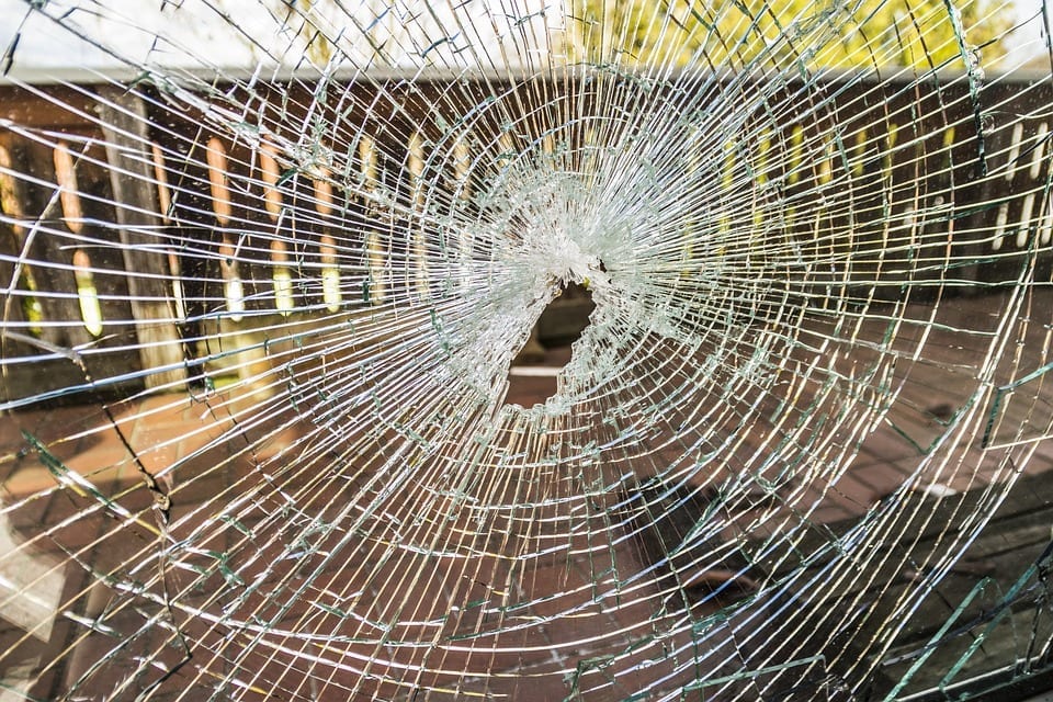 standard homeowners insurance broken window vandalism