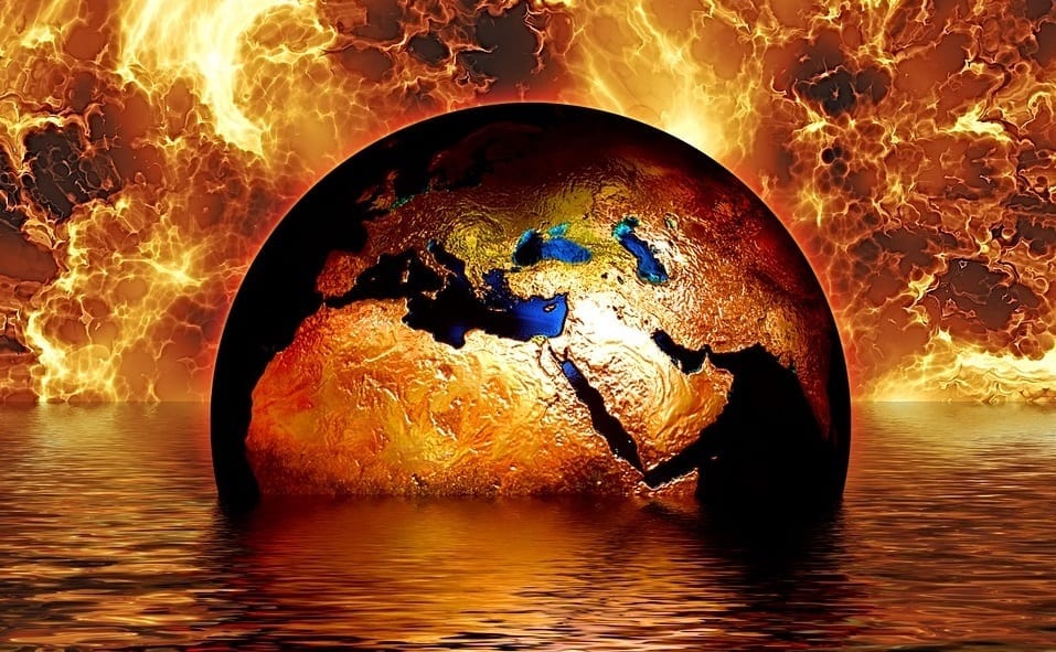 Climate Change - Insurance - Earth in Flood and Fire