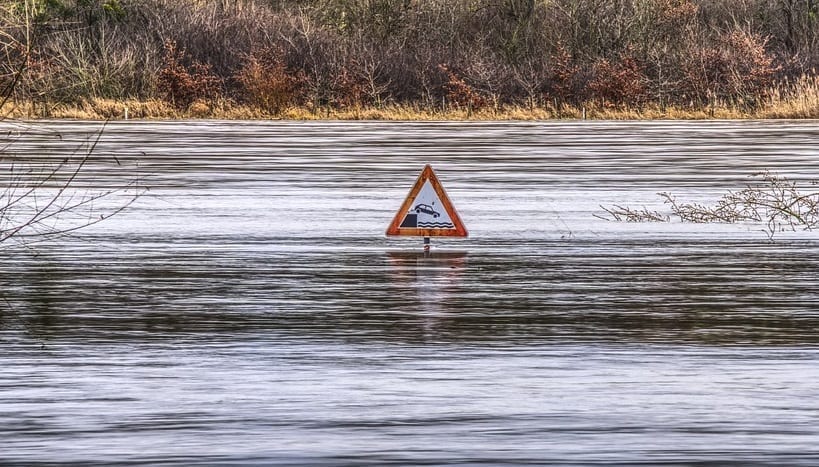 National Flood Insurance Program - Flooding on road