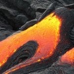 Hawaii lava damage - Volcano lava flowing