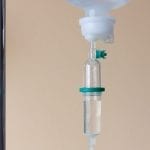 Cancer Insurance - Medicine in drip at hospital