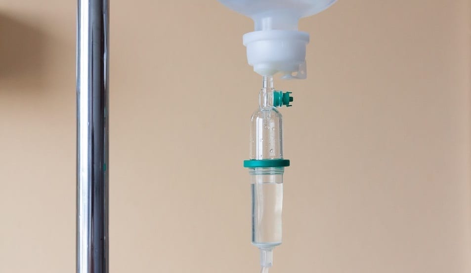 Cancer Insurance - Medicine in drip at hospital