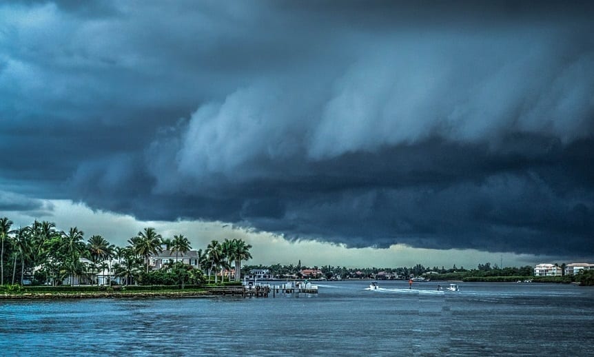 Hurricane Florence Insurance - Storm Blowing in