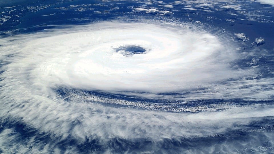 Storm insurance - Hurricane from space