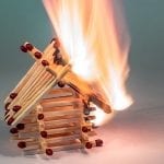 Dunce Day - Matchstick House - Fire - Burning