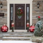 Christmas homeowners insurance claims - House decorated for christmas