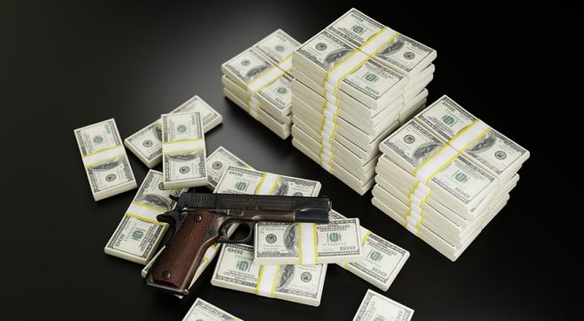 Gun insurance company - Money and gun