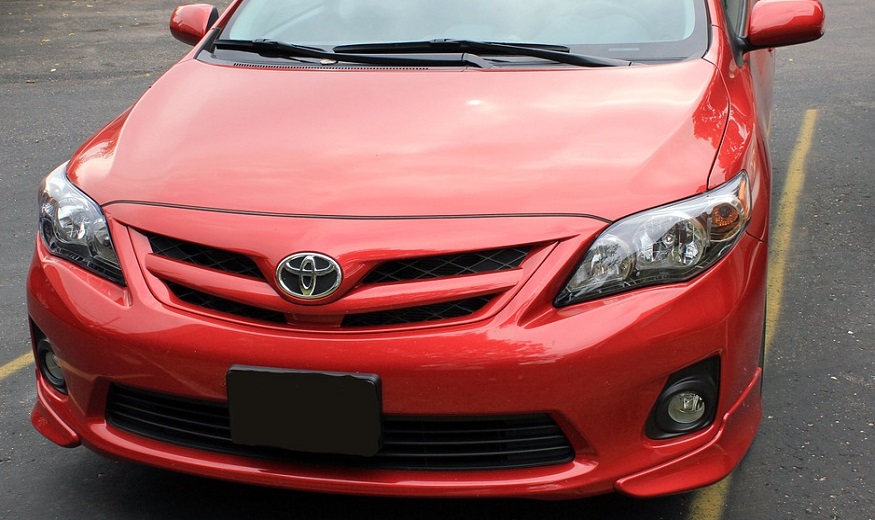 Toyota Insurance - Red Toyota Car