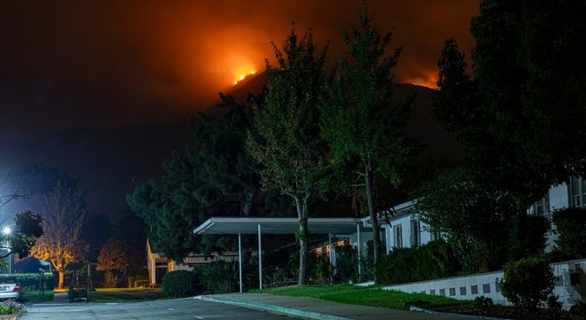 State Farm fire insurance - wildfire near home in California