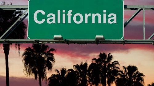 California Auto insurance - California sign