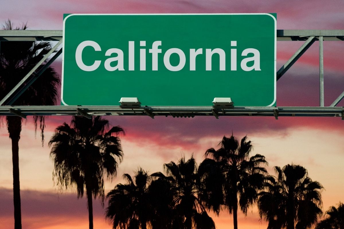 California Auto insurance - California sign