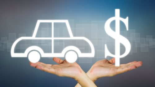 Auto insurance refunds - car - dollar sign