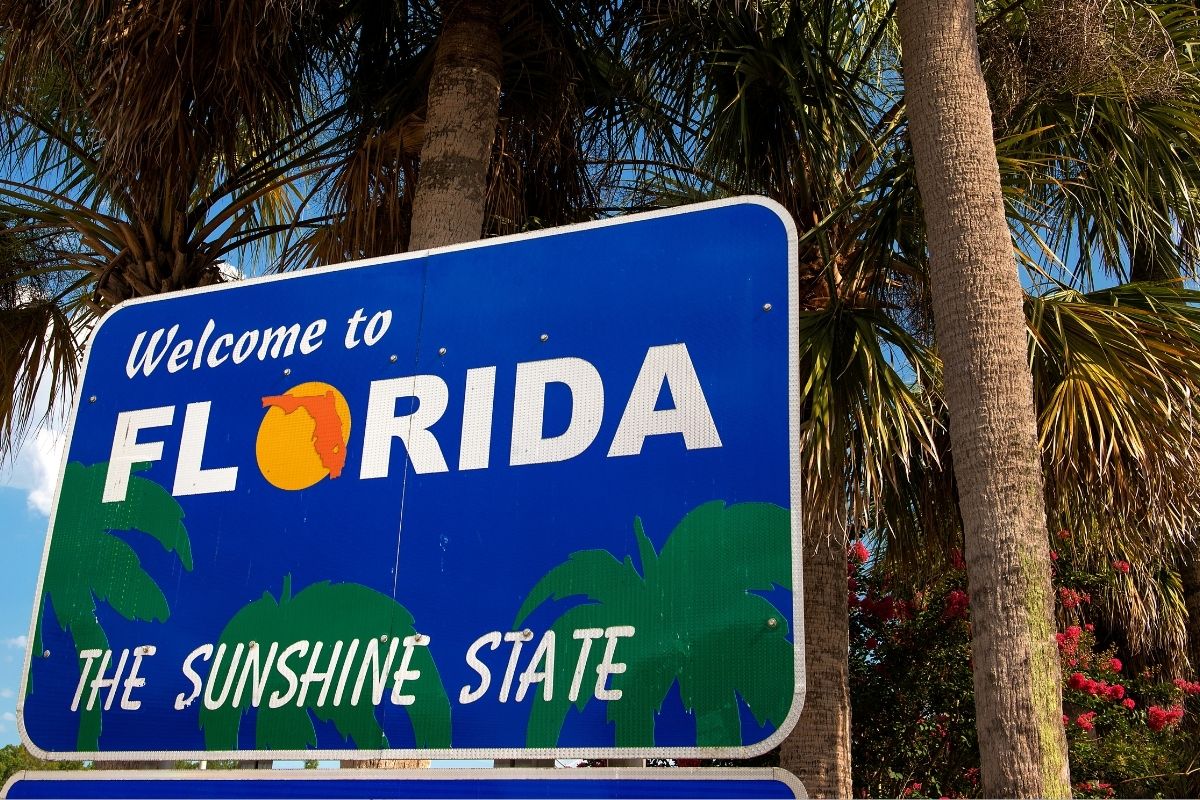 Auto Insurance - Welcome to Florida Sign
