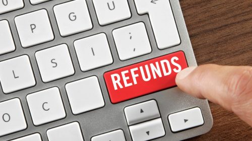 Auto insurance refund - Refunds keyboard